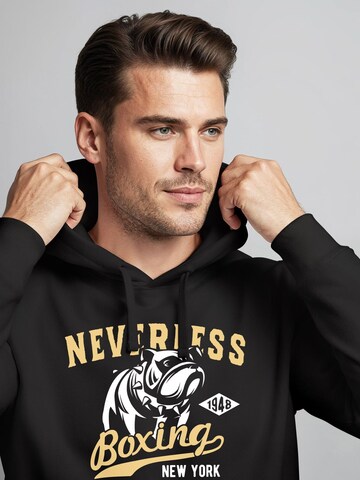 Neverless Sweatshirt 'Boxer Dog' in Black