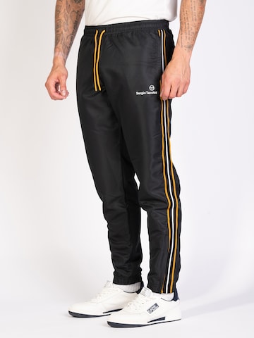 Sergio Tacchini Tapered Workout Pants 'Lista' in Black: front