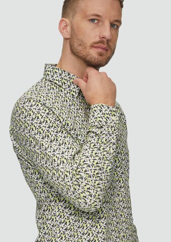 Coupe slim Chemise s.Oliver en blanc