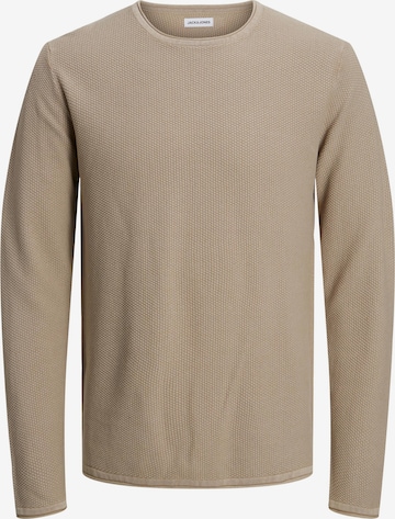 Pull-over 'SYLVEST' JACK & JONES en beige : devant