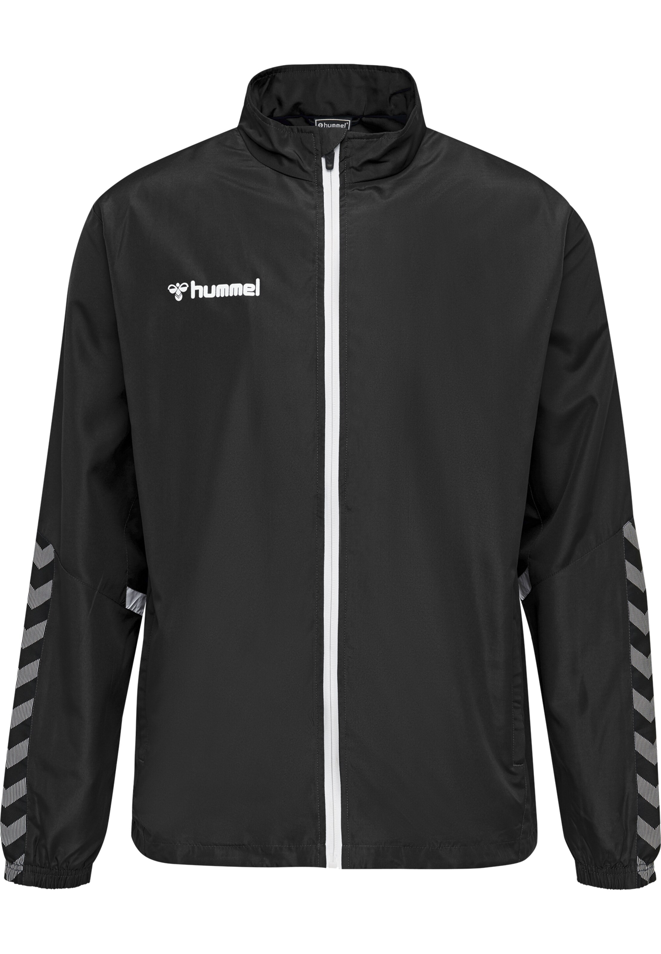 Hummel Sportjas 'Authentic' in Zwart: voorkant