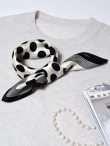 MayTree Scarf 'Seidentuch Punkte gross' in Black