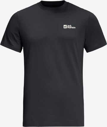 JACK WOLFSKIN Sportshirt 'ESSENTIAL' in Schwarz: predná strana