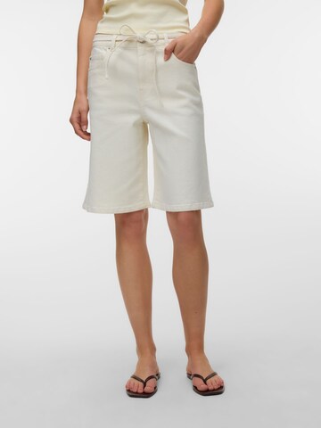 VERO MODA Loosefit Jeans 'VMWilla' in Beige: voorkant