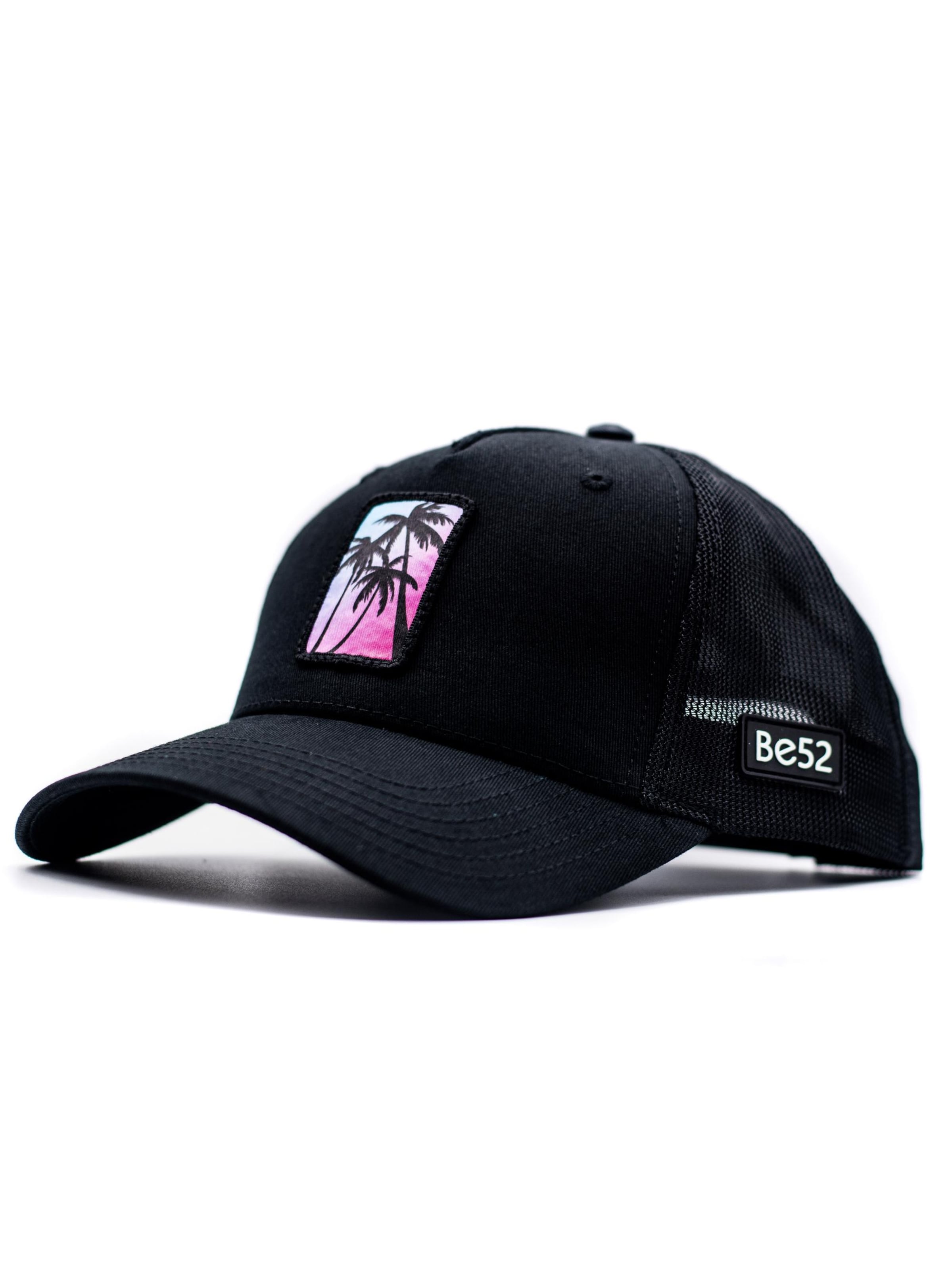 Be52 - Gorra 'Palms' en negro: frente