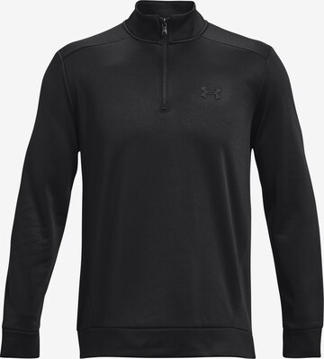 UNDER ARMOUR Sportsweatshirt in Zwart: voorkant