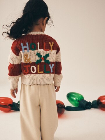 Next Knit Cardigan in Beige: front