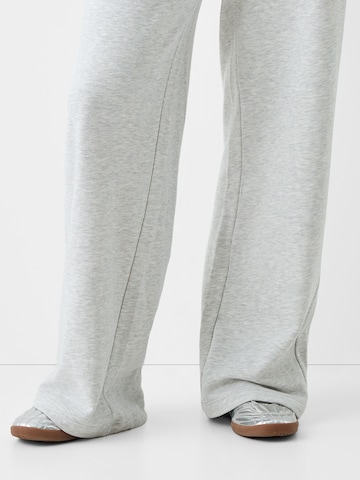 Bershka Wide leg Trousers in Grey