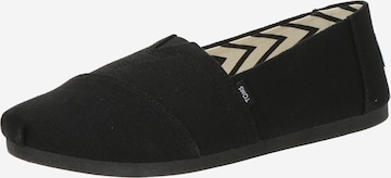 TOMS Loafer 'ALPARGATA' värissä musta: etupuoli