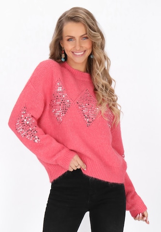 IZIA - Jersey en rosa: frente