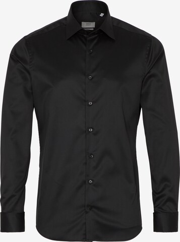 ETERNA Button Up Shirt in Black: front