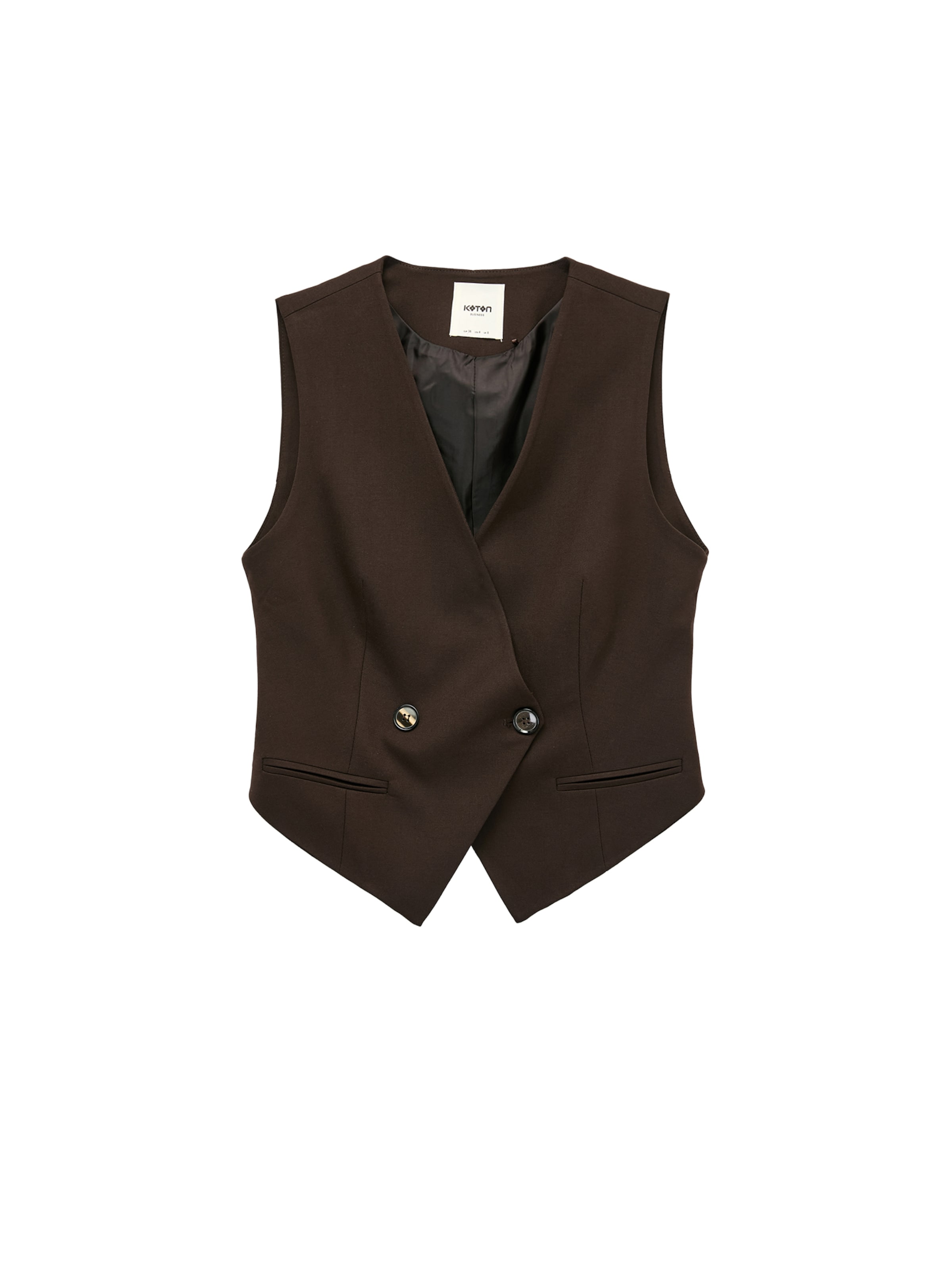 Koton Gilet in Bruin: voorkant