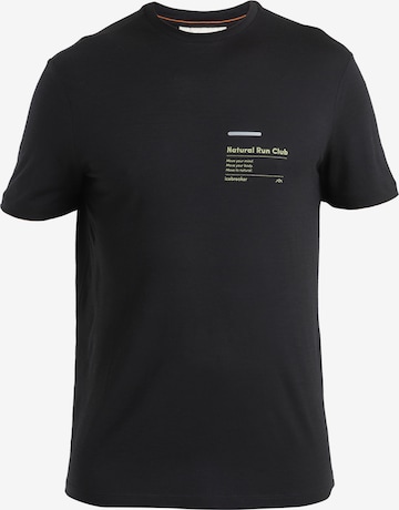 T-Shirt fonctionnel 'Tech Lite III' ICEBREAKER en noir : devant