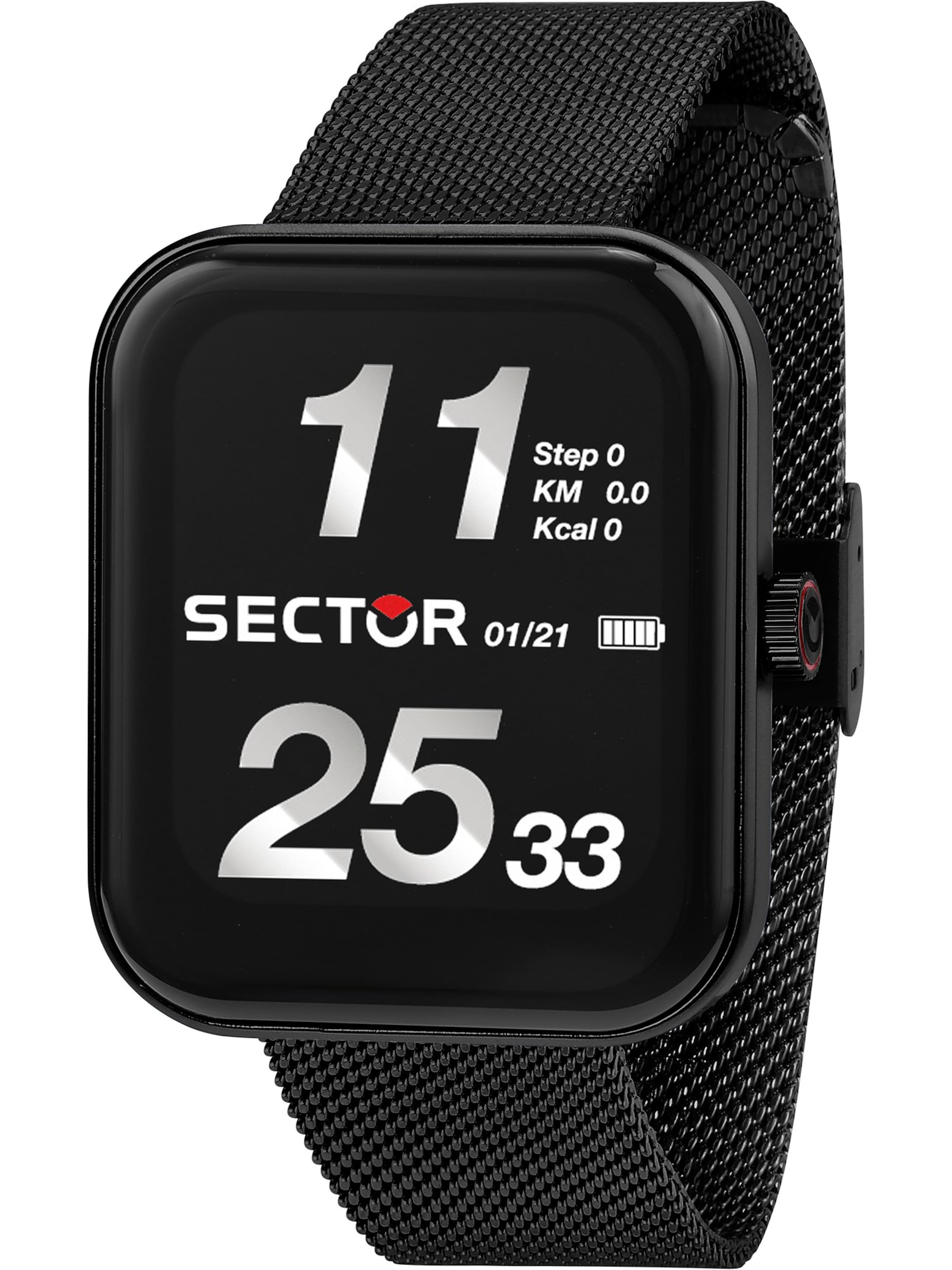 SECTOR Digital Watch in Black: front