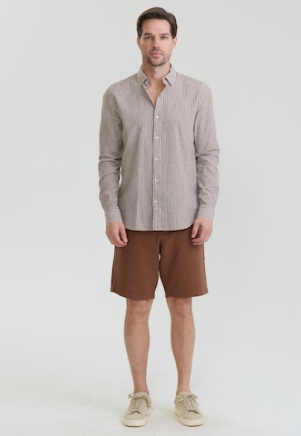Felix Hardy Regular Fit Forretningsskjorte i brun
