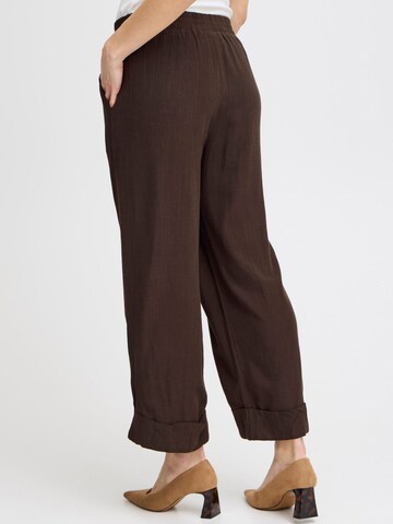 Loosefit Pantaloni con piega frontale 'Atel' di Fransa in marrone