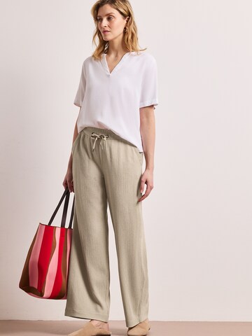 STREET ONE Широки крачоли Панталон в сиво