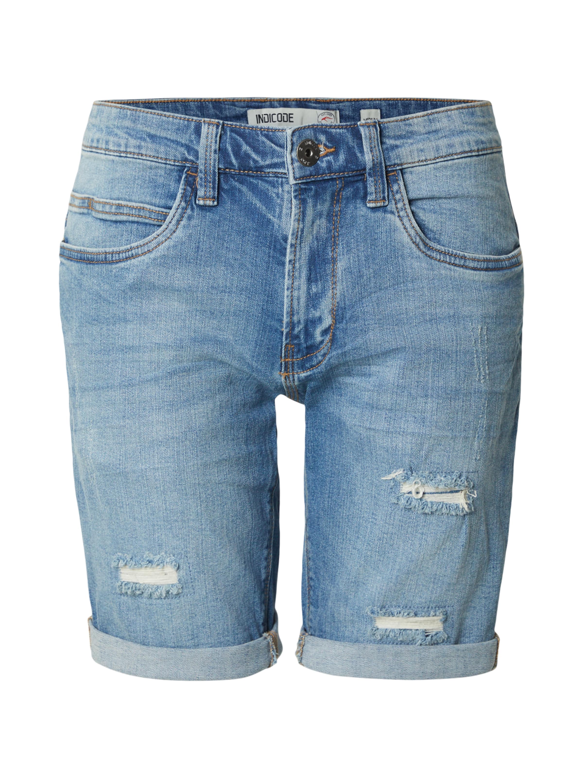 INDICODE JEANS Džínsy 'INKaden Holes' - modrá denim, Produkt