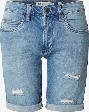 INDICODE JEANS Štandardný strih Džínsy 'INKaden Holes' - Modrá: predná strana