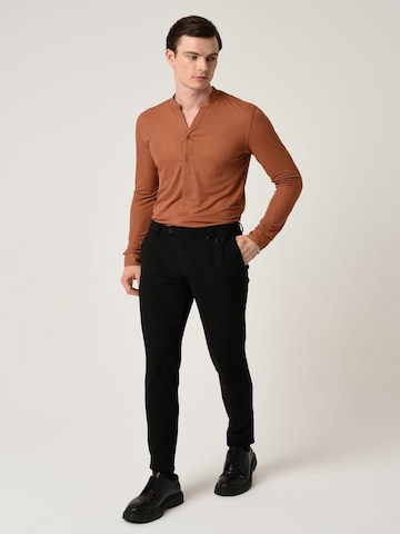 Antioch Slim fit Button Up Shirt in Brown