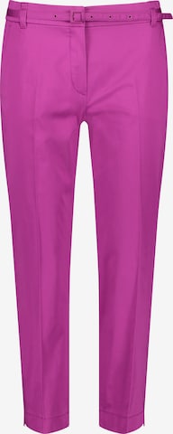 Coupe slim Pantalon à plis GERRY WEBER en rose : devant