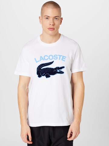 LACOSTE Μπλουζάκι 'Core' σε λευκό: μπροστά
