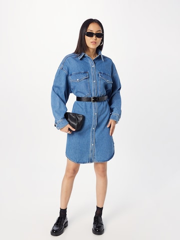 Monki Shirt dress in Blue