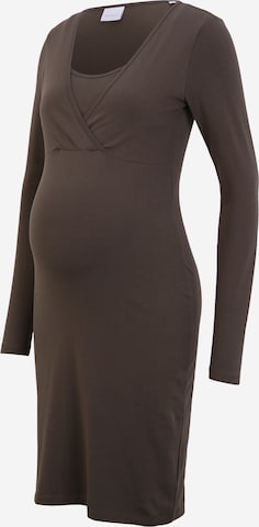 MAMALICIOUS Dress 'Lea' in Grey: front