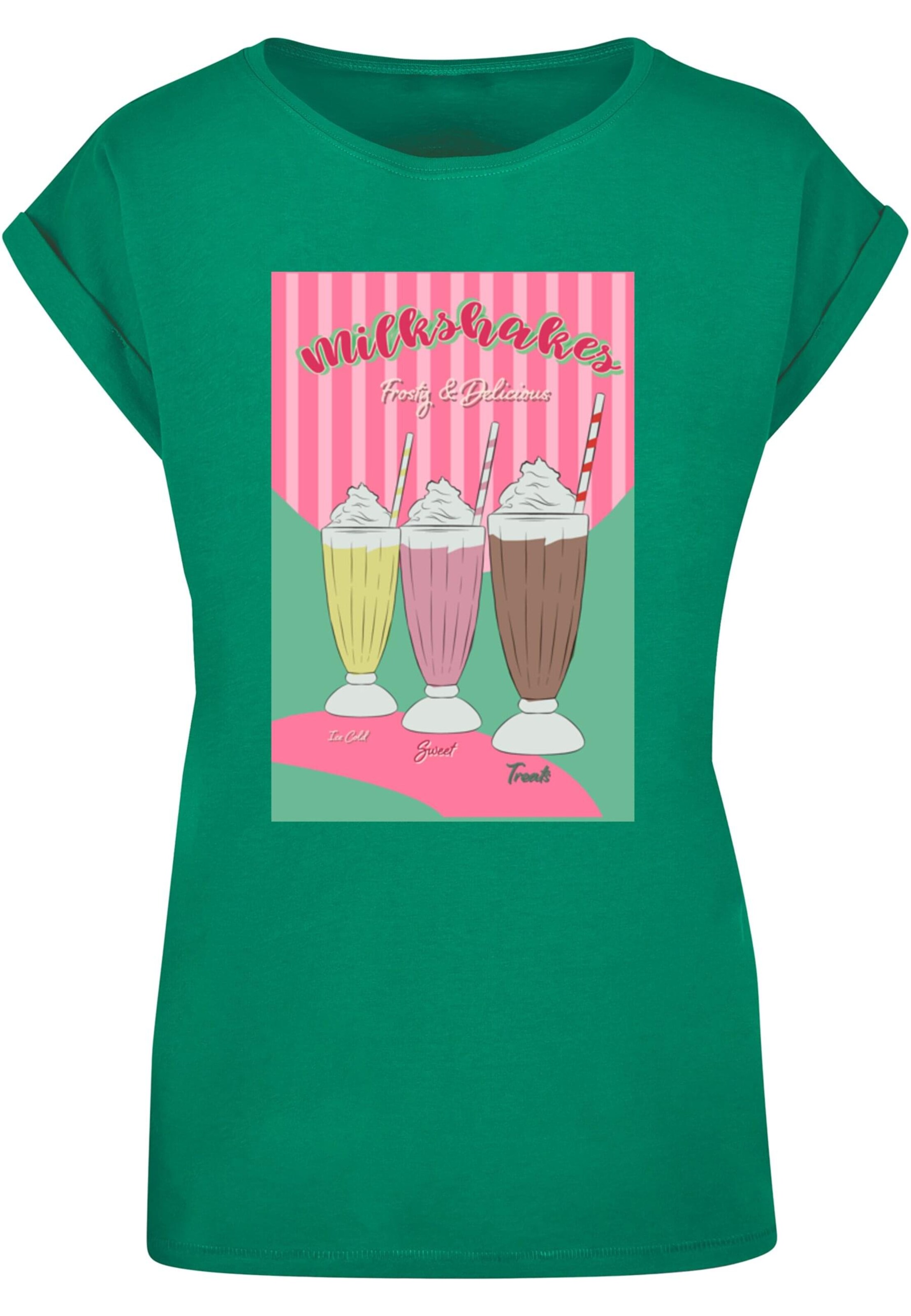Mister Tee Shirt 'Milkshake' in Green: front