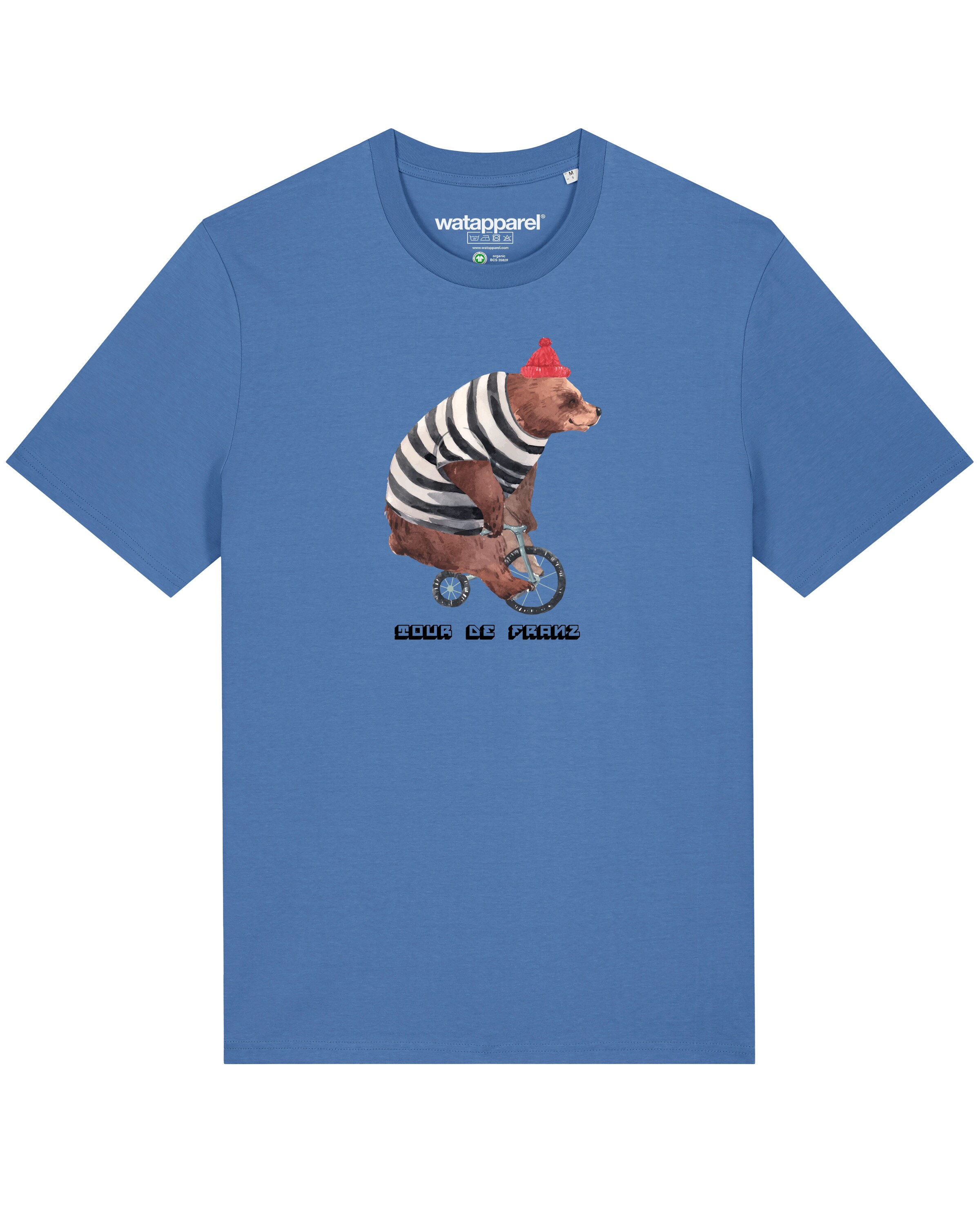 T-Shirt 'Tour de Franz' Watapparel en bleu : devant