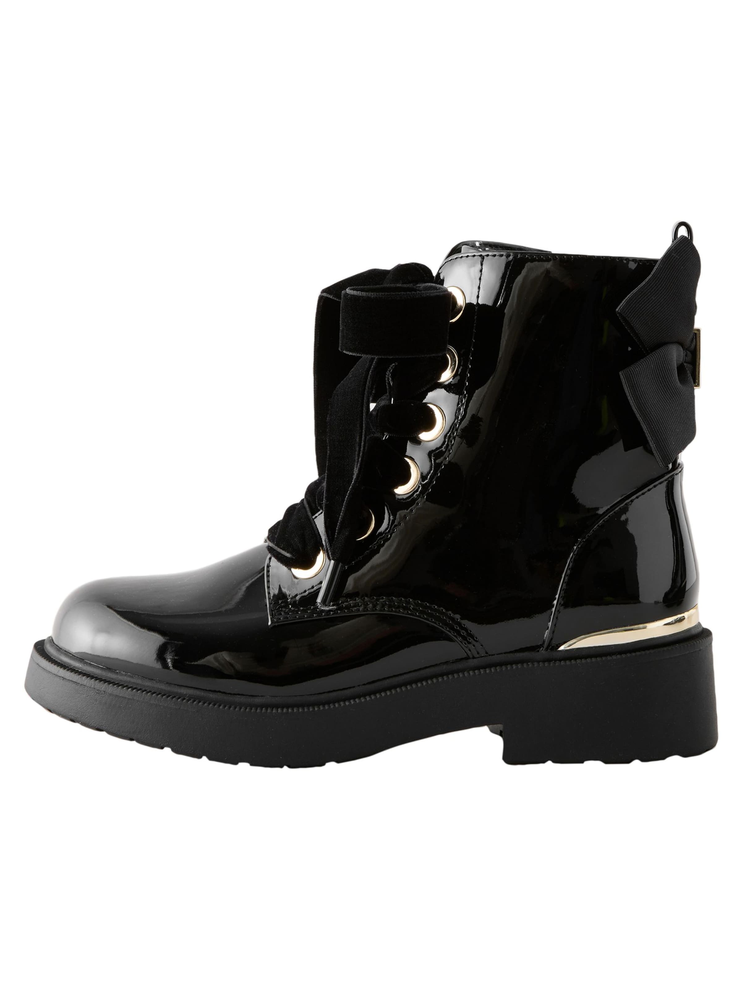 Next Stövel i svart: framsida