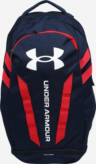 Rucsac sport 'Hustle 5.0' UNDER ARMOUR pe albastru noapte / roșu / alb, Vizualizare produs