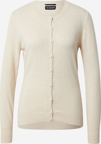 Sisley Gebreid vest in Beige: voorkant