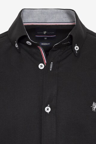 DENIM CULTURE Regular fit Button Up Shirt 'JADON' in Black