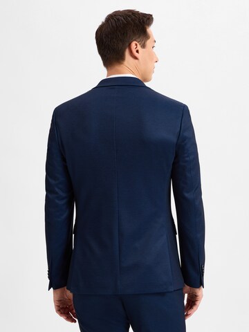 Coupe slim Veste de costume Finshley & Harding London en bleu