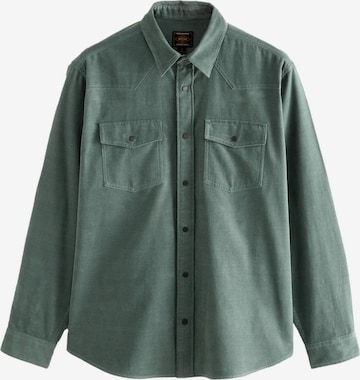 NextRegular Fit Košulja 'Western' - zelena boja: prednji dio