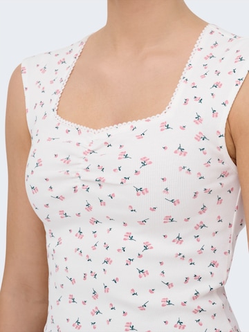 Top 'ONLFENJA' di ONLY in bianco