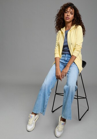 FLASHLIGHTS Zip-Up Hoodie 'Flashlights' in Yellow