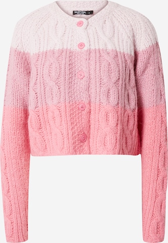 Nasty Gal Knit cardigan in Pink: front