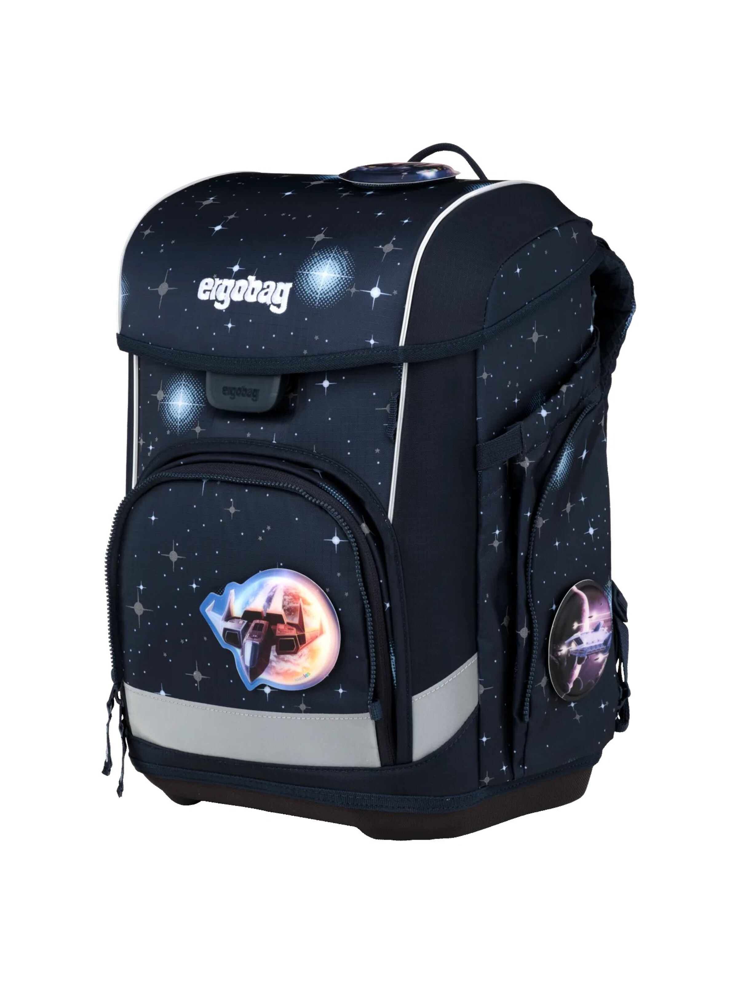 ergobag Backpack 'Schulranzen-Set cubo light Set' in Blue