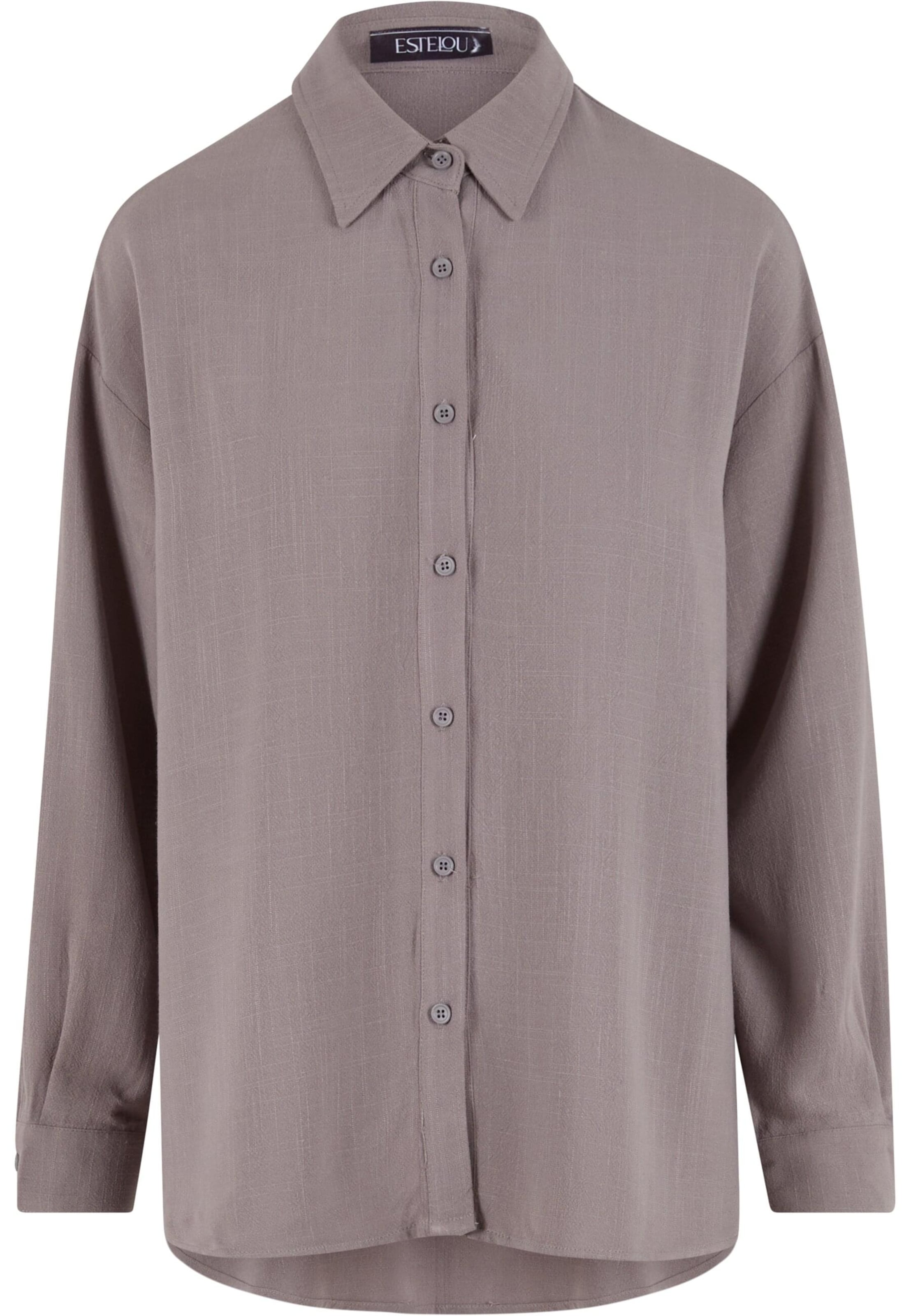 Urban Classics Blouse in Grijs: voorkant