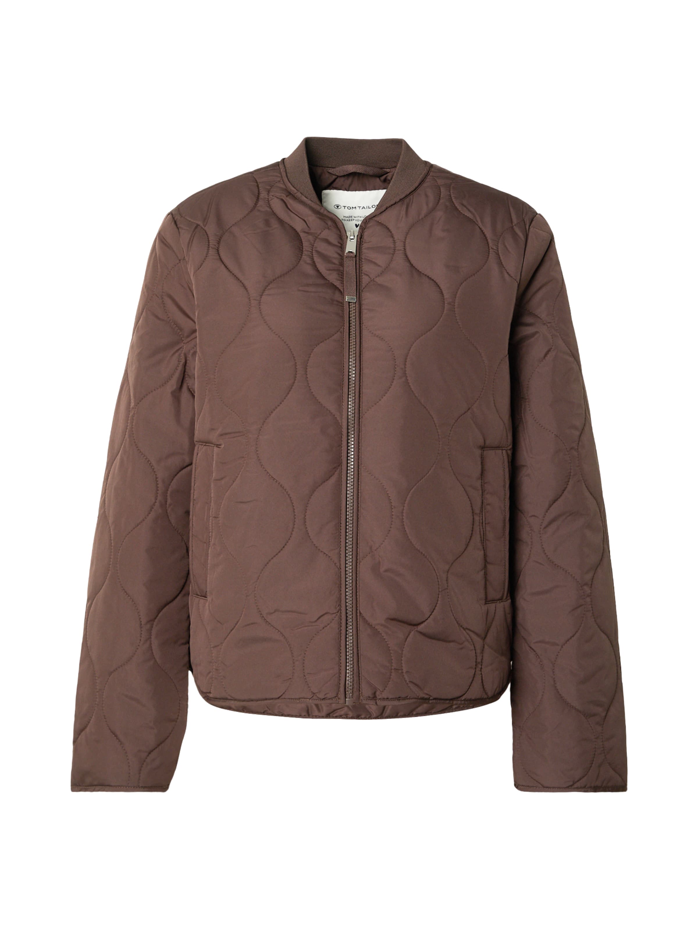 TOM TAILOR Between-season jacket in Brown: front
