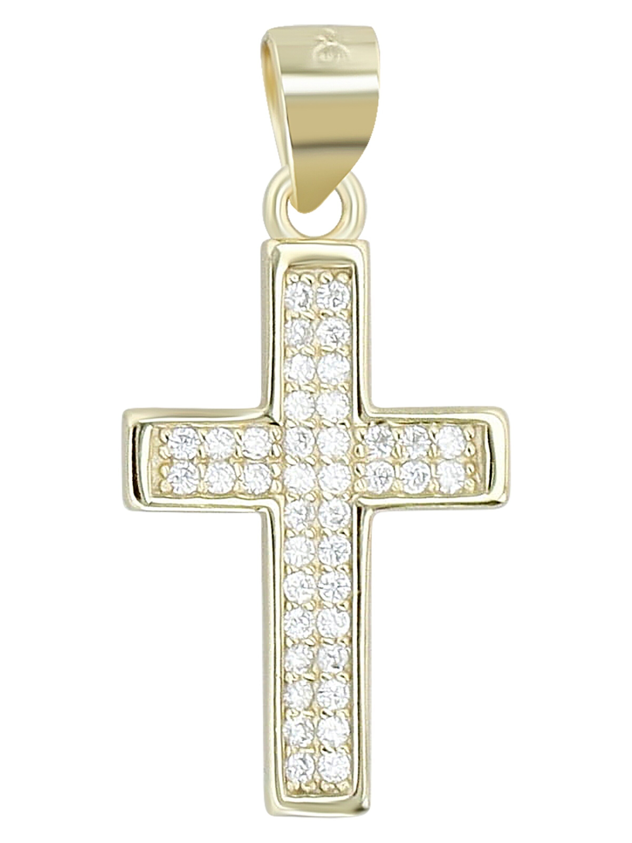 Akzent Pendant '"Kathrin" aus 925 Sterlingsilber, rhodiniert, langlebig' in Gold