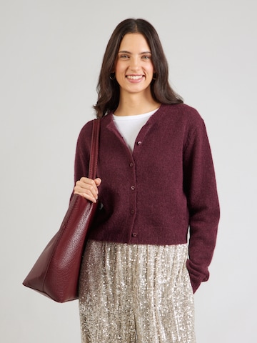 HUGO Knit cardigan 'Sfebra' in Purple: front