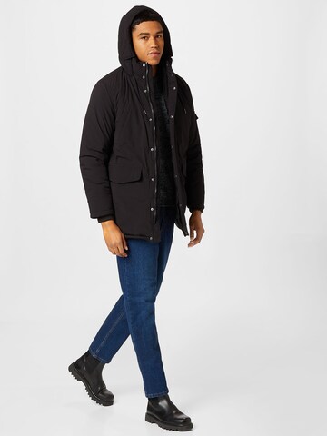 BURTON MENSWEAR LONDON Winterparka in Zwart