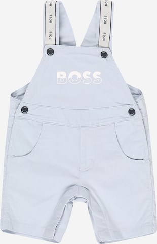 BOSS Kidswear Overalls in Blue: front