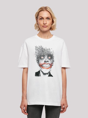F4NT4STIC Shirt 'Batman The Joker Bats' in Wit: voorkant