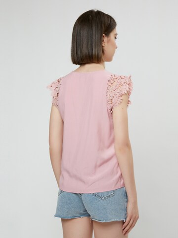 Influencer Bluse in Pink