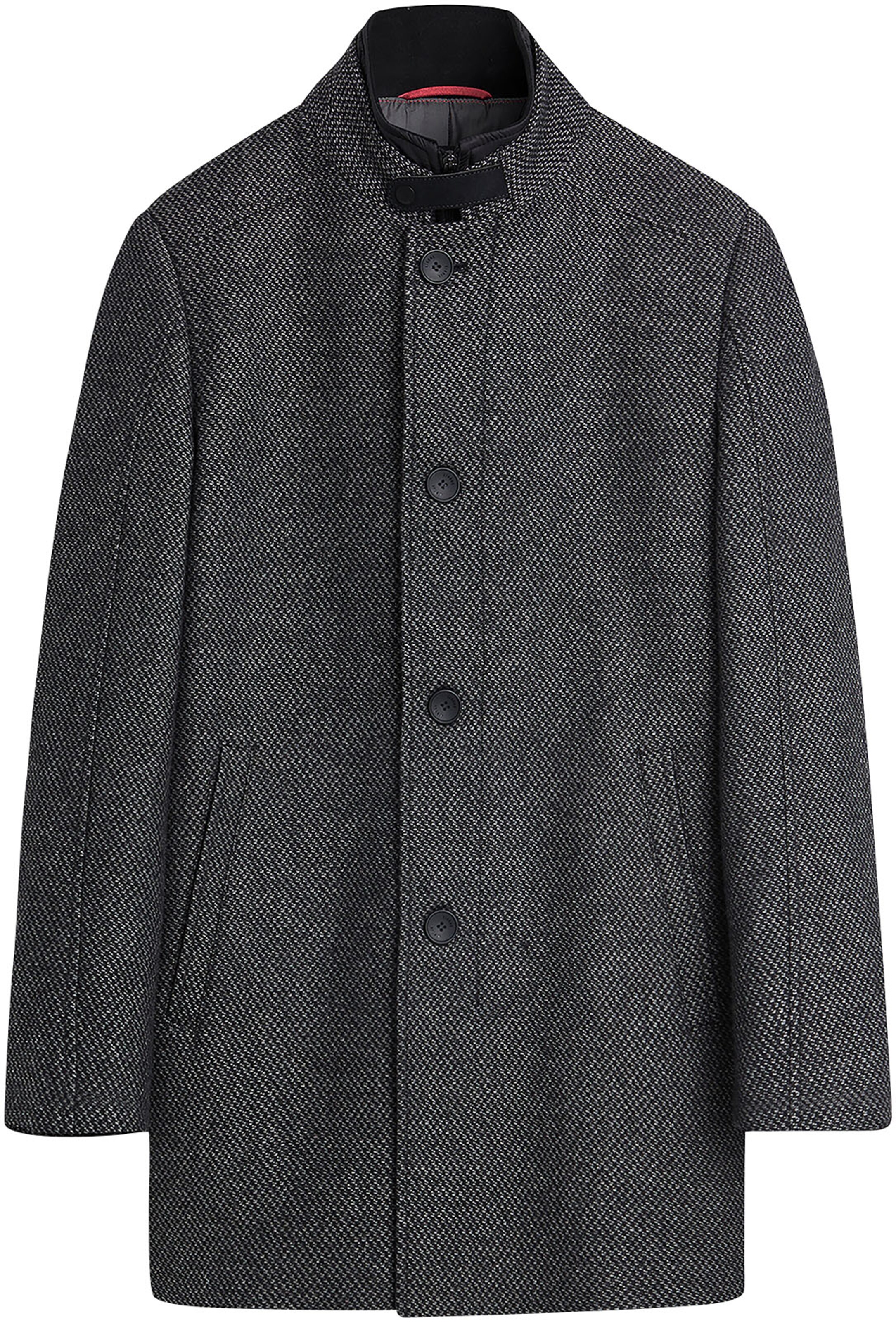 CINQUE Between-Seasons Coat in Grey: front