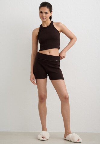 Aim'n Skinny Sportovní kalhoty – hnědá